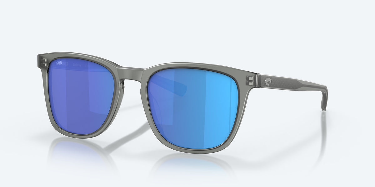 Costa Sullivan 230 Matte Gray Crystal W/ Blue Mirror 580