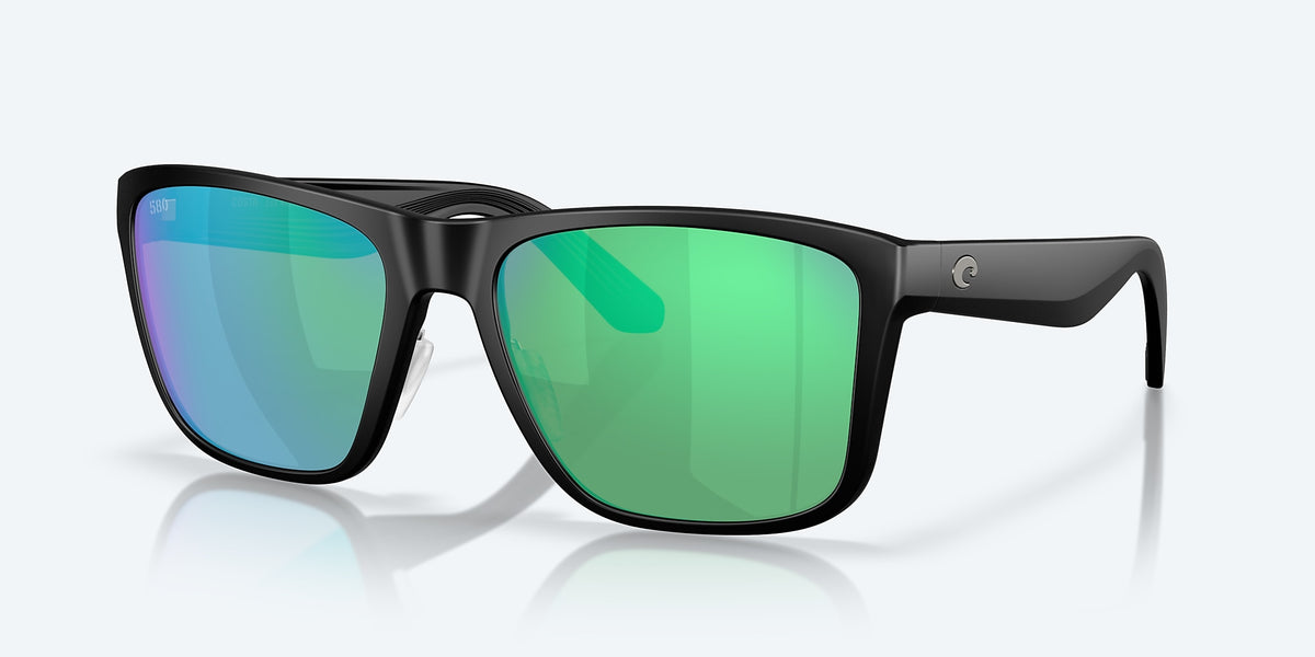 Costa Los Alijos Matte Black W/ Green Mirror 580G