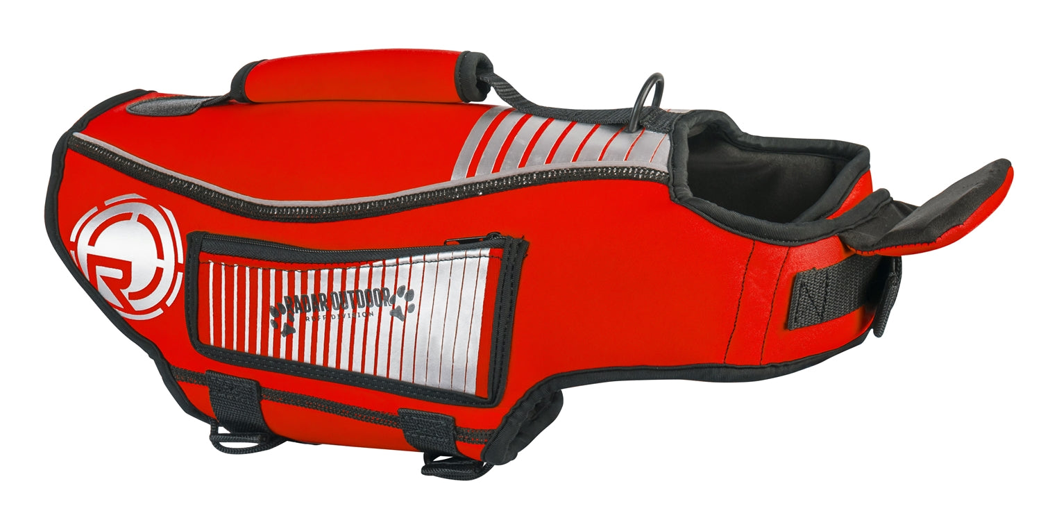 2023 Radar Dog Vest - XS - Red - Girth 12-19.5 in. - Length 10-13.5 in.