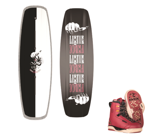Liquid Force Virago Wakeboard and Vale 4D Bindings Package 2023