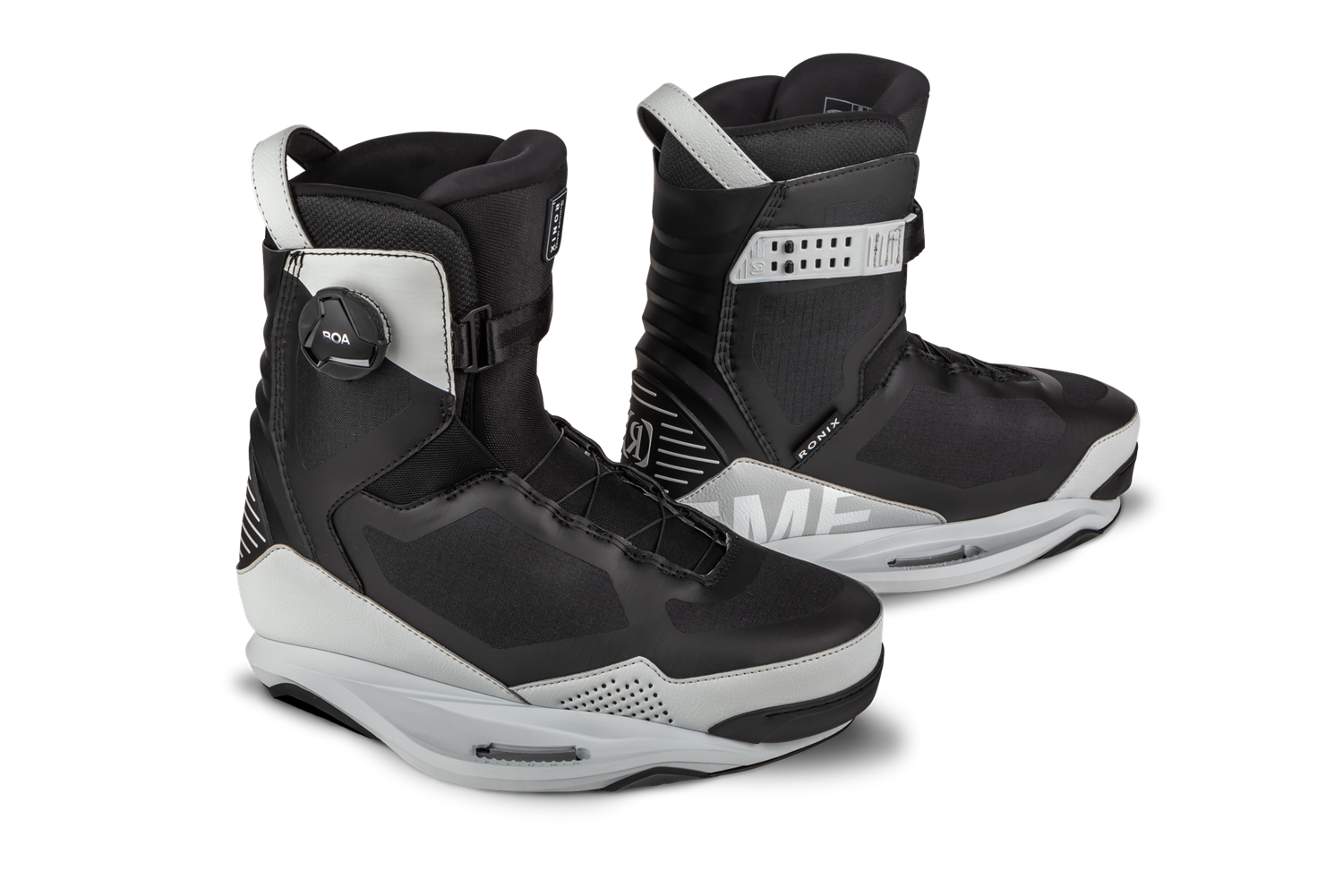 2023 Ronix One Black/White Wakeboard Bindings