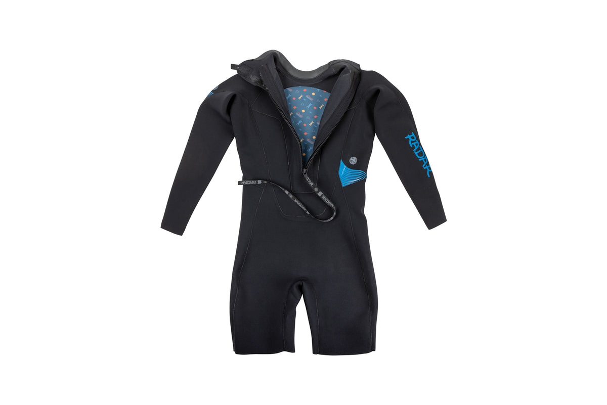 2026 Radar Long Sleeve Shorty 2MM - Back Zip - Black