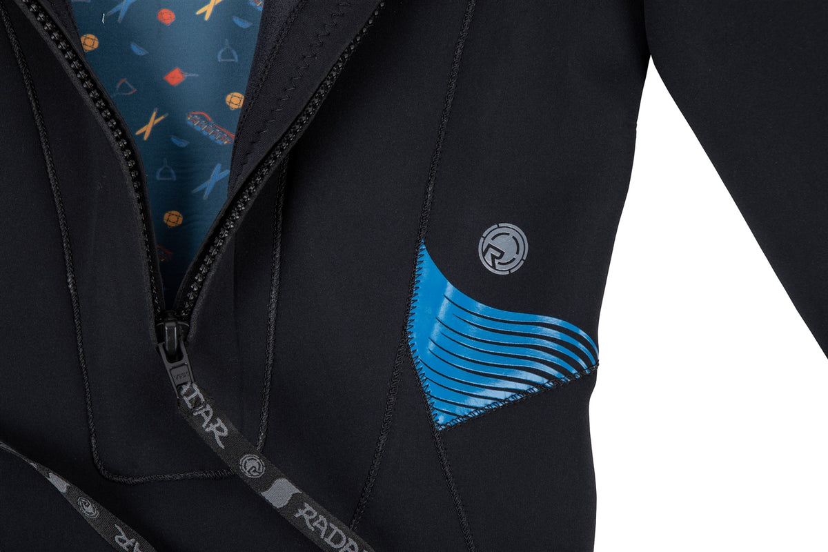 2026 Radar Long Sleeve Shorty 2MM - Back Zip - Black