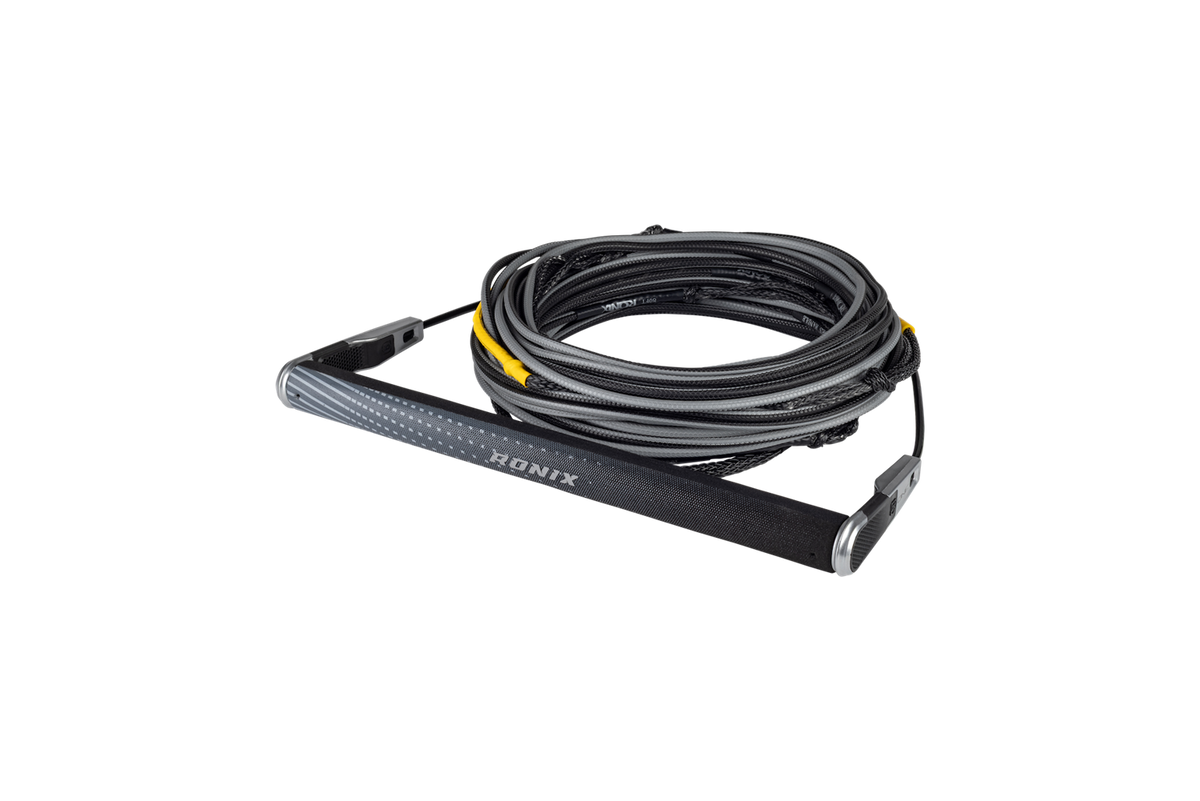 2026 Ronix One Combo - Hide Grip 1.25 in. Dia. w/80 ft. 5-Sect. R8 Rope - Chrome / Black