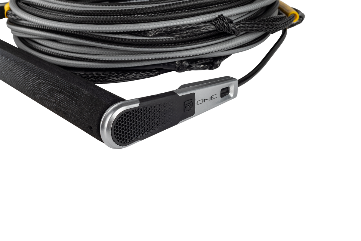 2026 Ronix One Combo - Hide Grip 1.25 in. Dia. w/80 ft. 5-Sect. R8 Rope - Chrome / Black