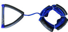25 Surf Rope w/ Handle - Blue with foam floats.