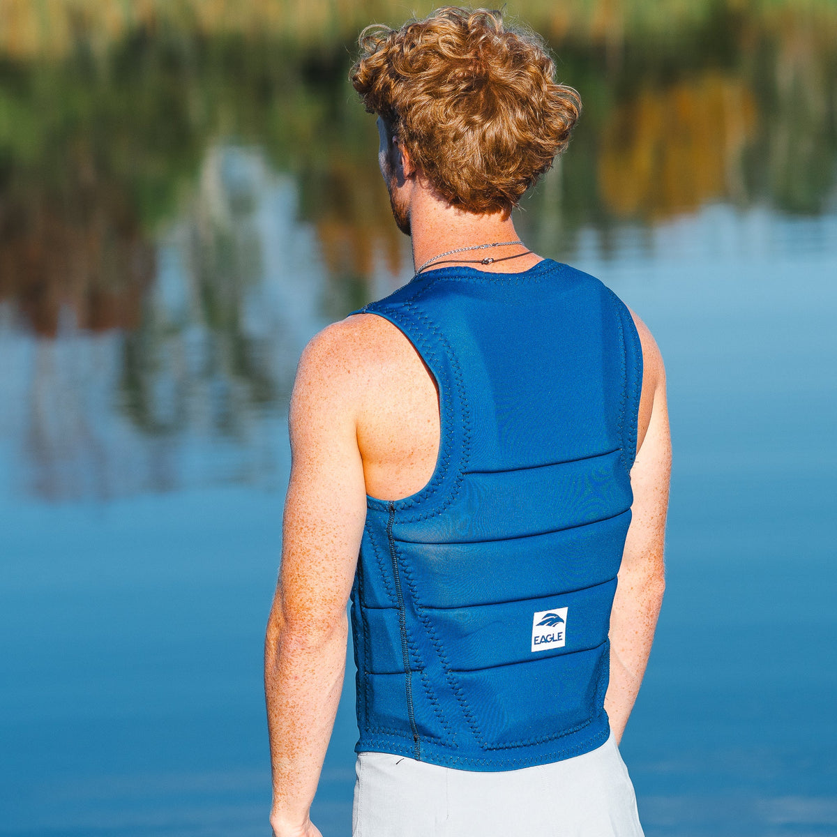 Eagle Men's Solid Impact Vest - Navy