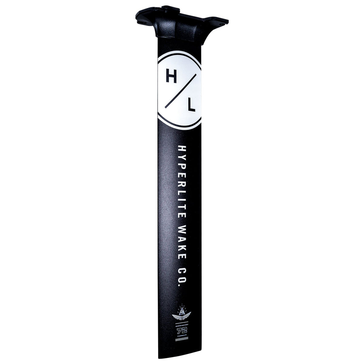 Black Aluminum 72 Foil Mast for a consistent ride with logo and text.