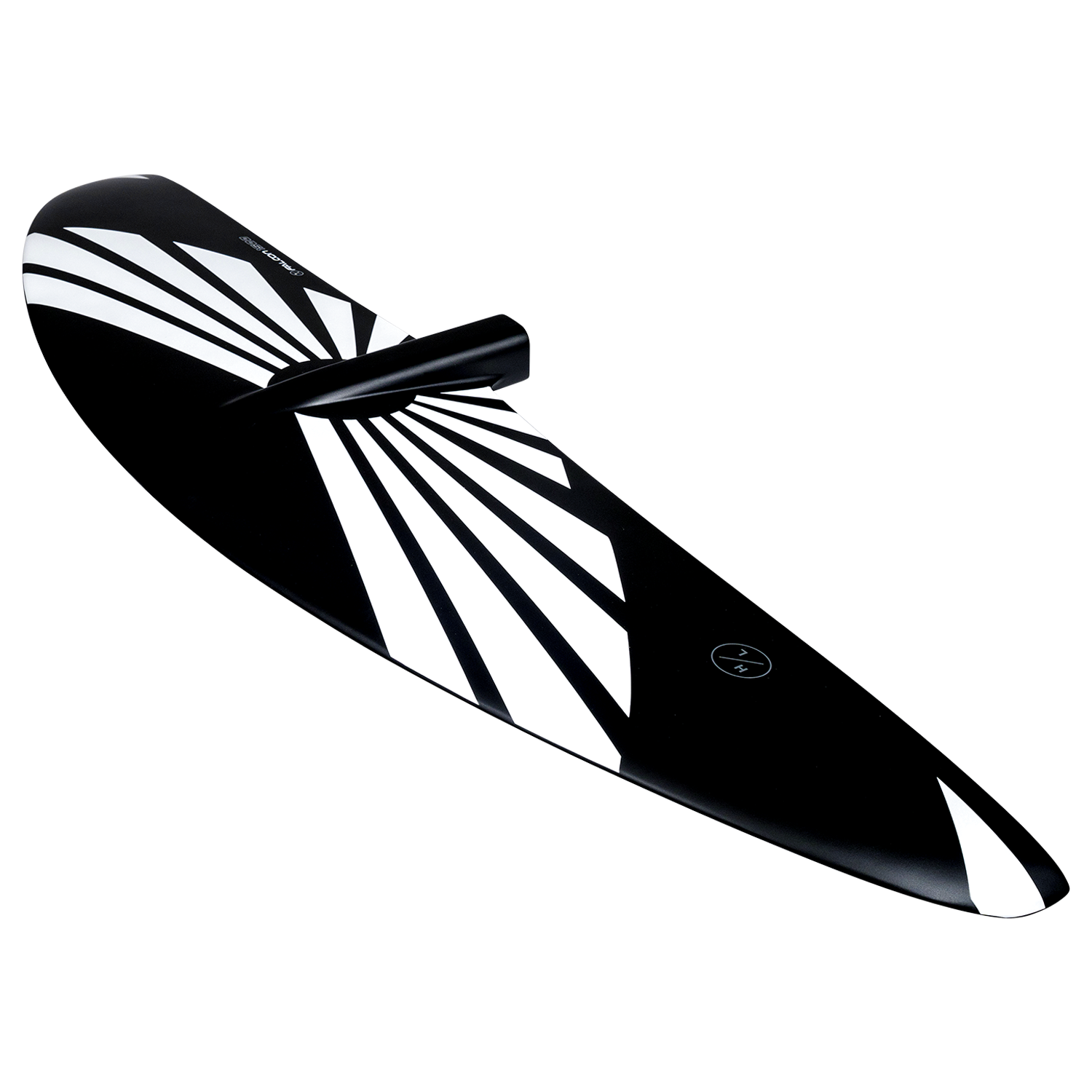 Falcon 1200 Front Wing: black and white with angular stripes for advanced riders.