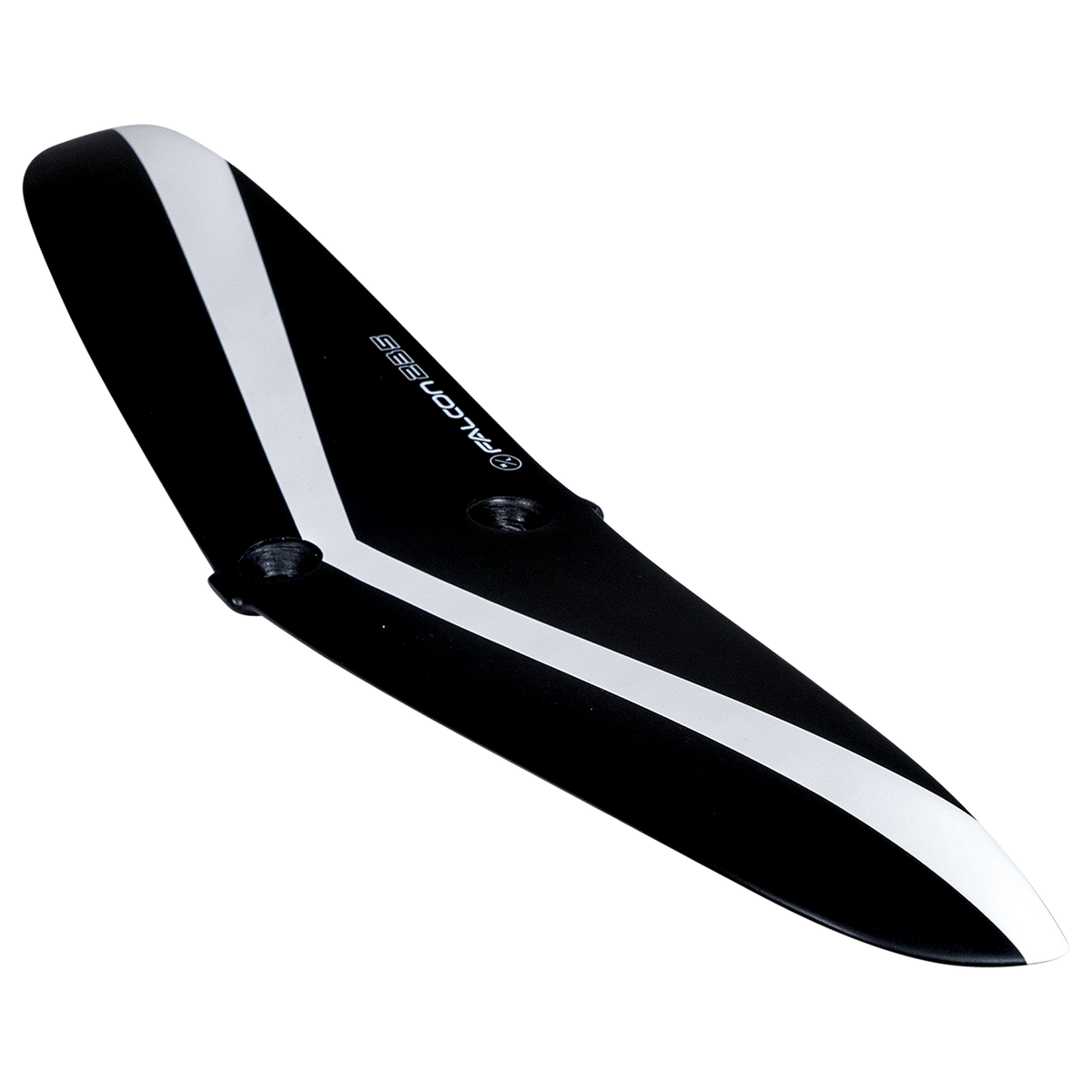 Starship w/Falcon Foil Kit: two-hole fin, black/white with logo, Durashell Construction.