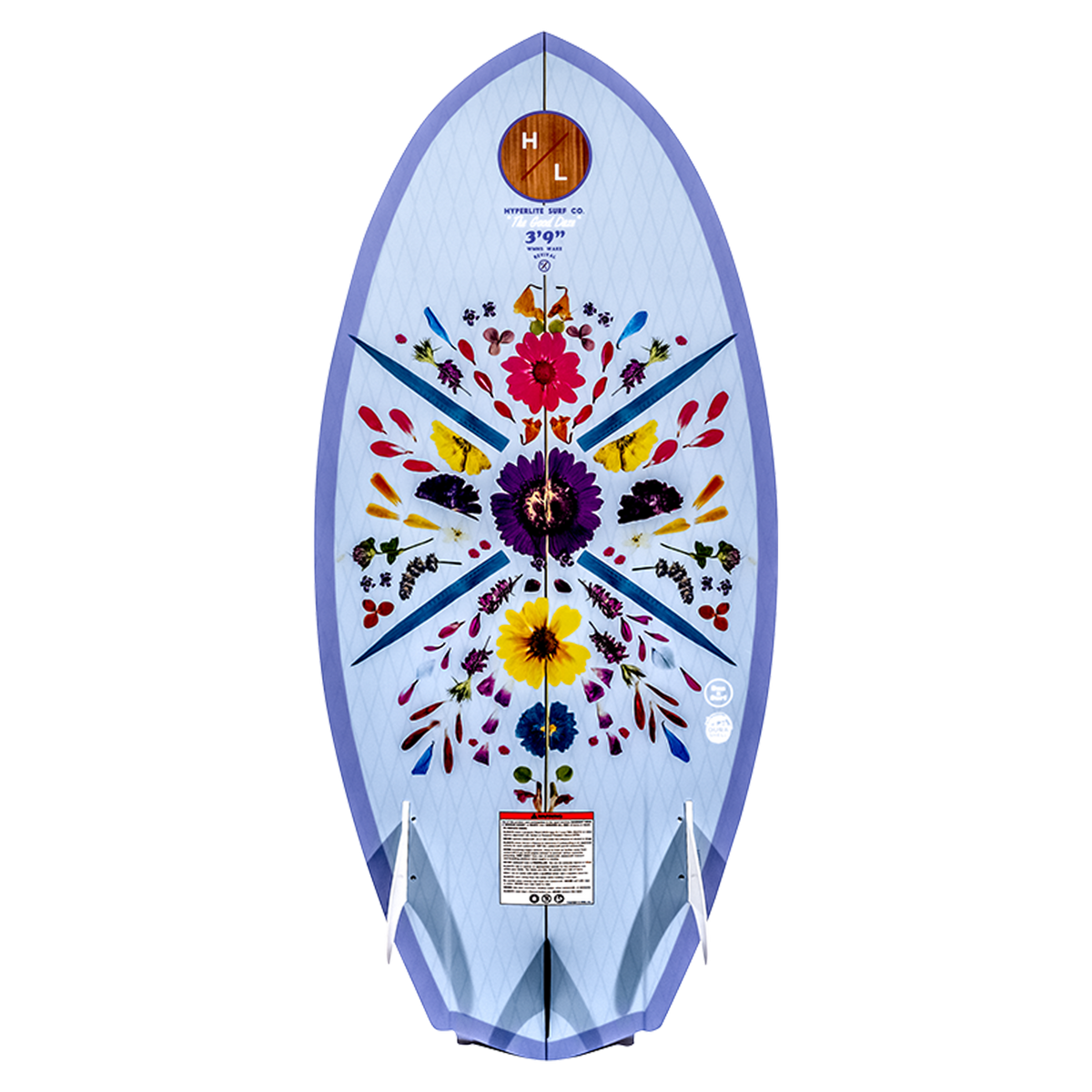 Good Daze JR. wakesurfer with a floral and geometric design for kids.