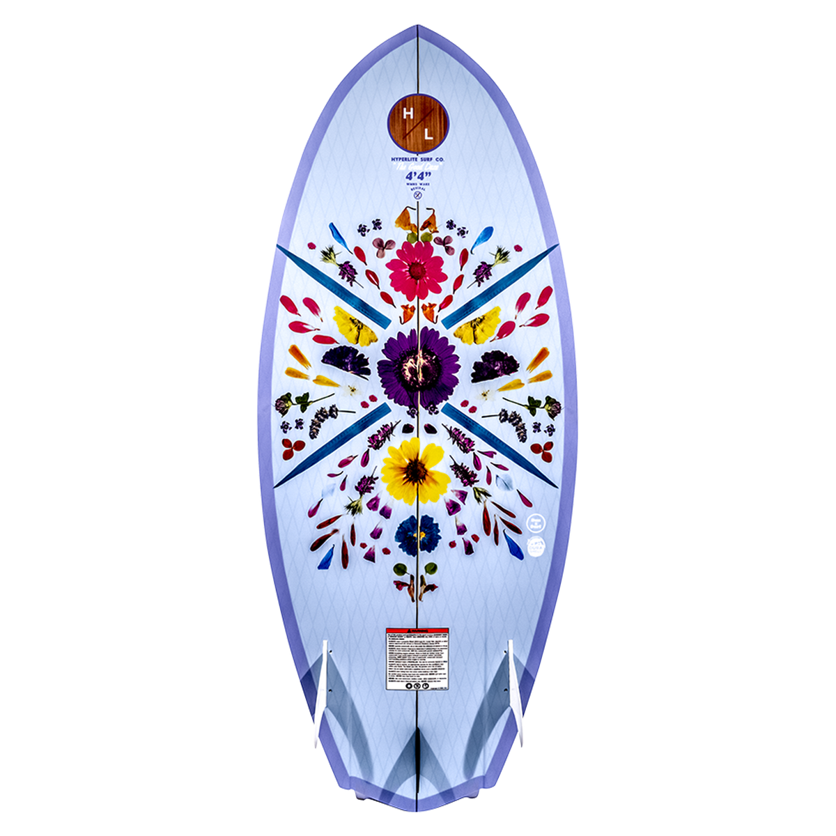 Good Daze: A colorful floral pattern wakeboard with DuraShell for wakesurf enthusiasts.