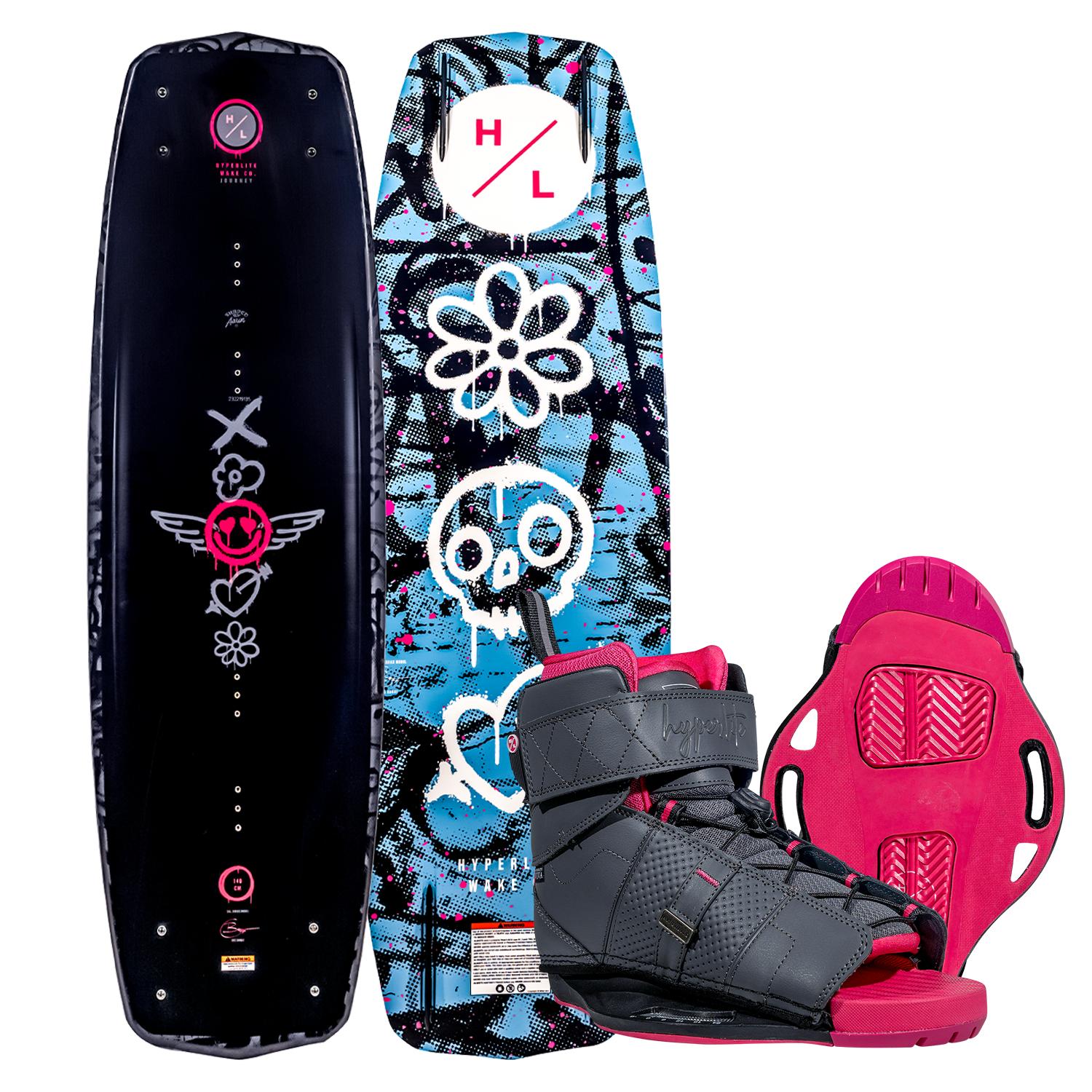 Journey w/Viva Bindings, 3-Stage Rocker, vivid graffiti and red accents.