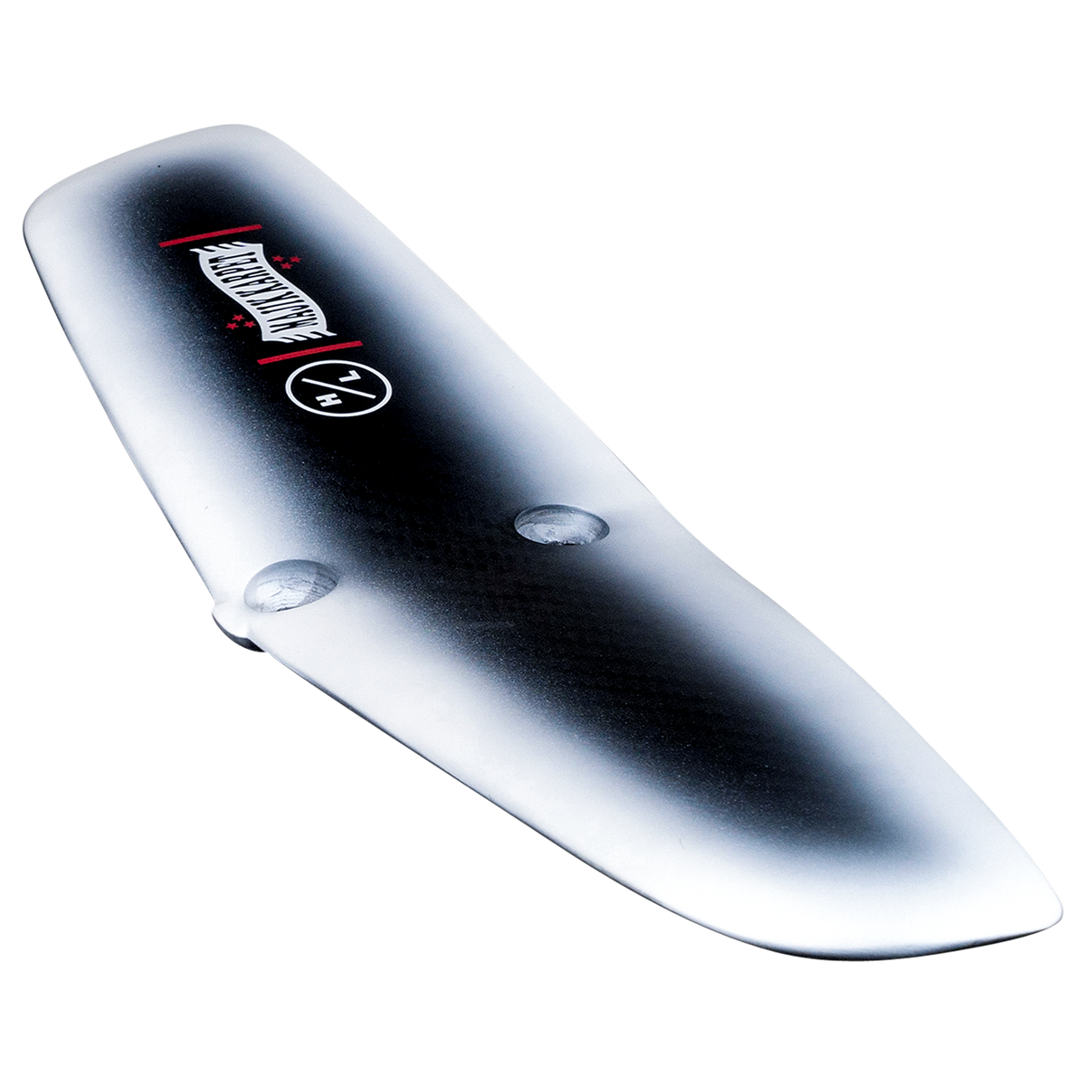 MK 210 Rear Wing: red with black gradient, white logo, high-performance fin.