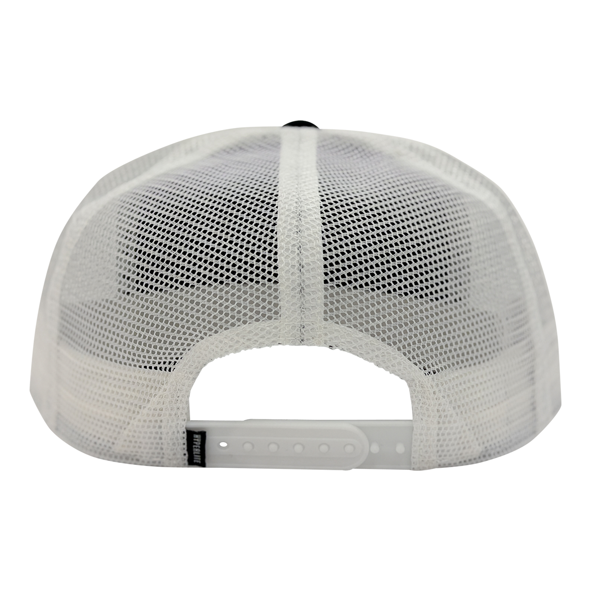 Rear view of the Harley Trucker Hat showing white mesh back.