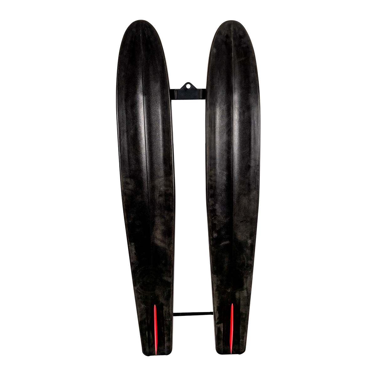 Bottom view of Hot Shot Trainers 2025, displaying the black base with dual grooves and a stabilizer bar attachment.