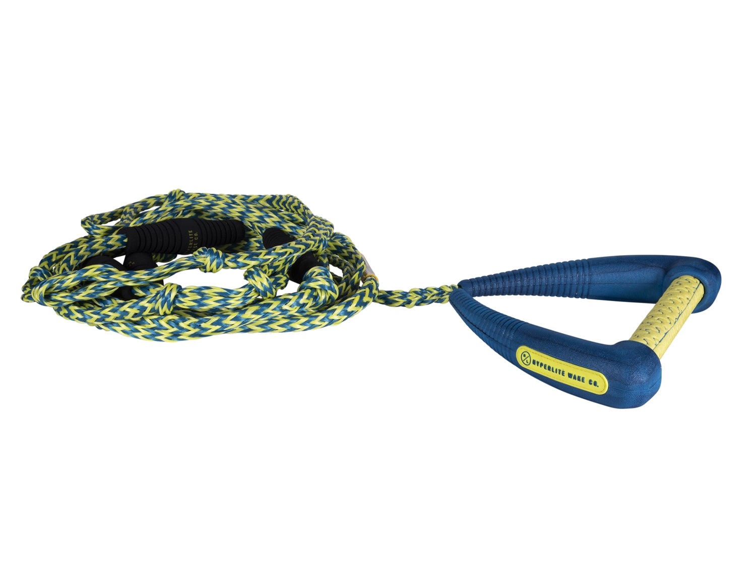 2025 Hyperlite 25' Pro Surf Rope w/ Handle Blue & Yellow