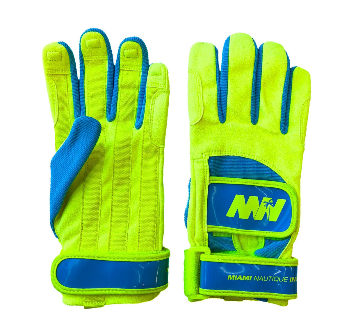 Miami Nautique Thin Gloves V3 - NEON YELLOW/BLUE