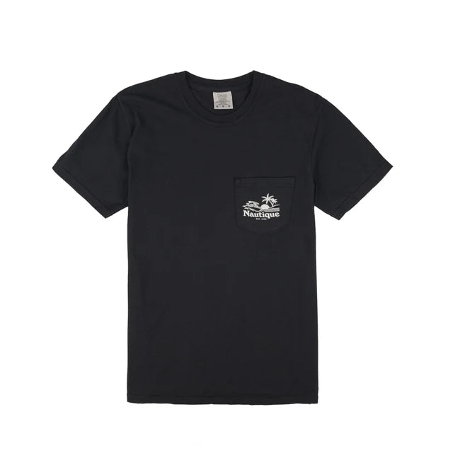 Nautique Neon Lights SS Pocket Tee - Black