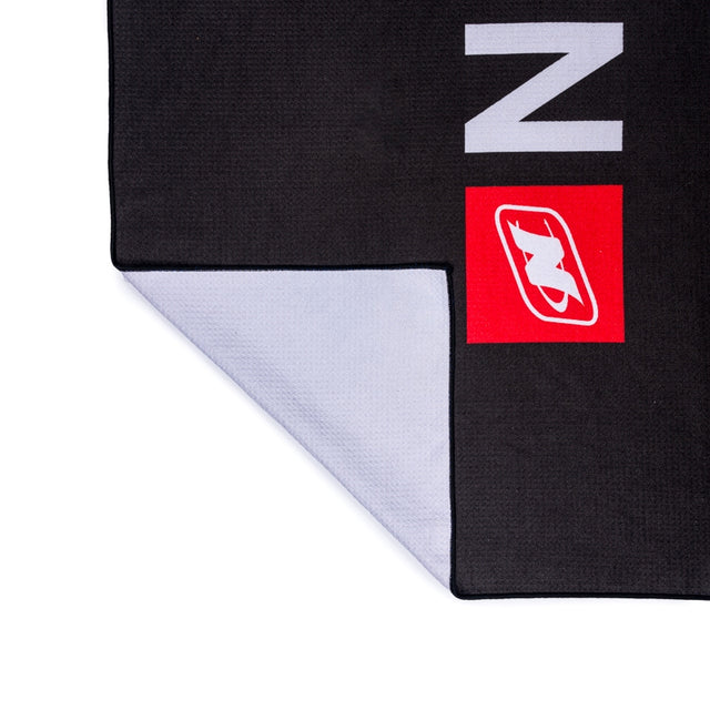 Nautique Sublimated Beach Towel - Black