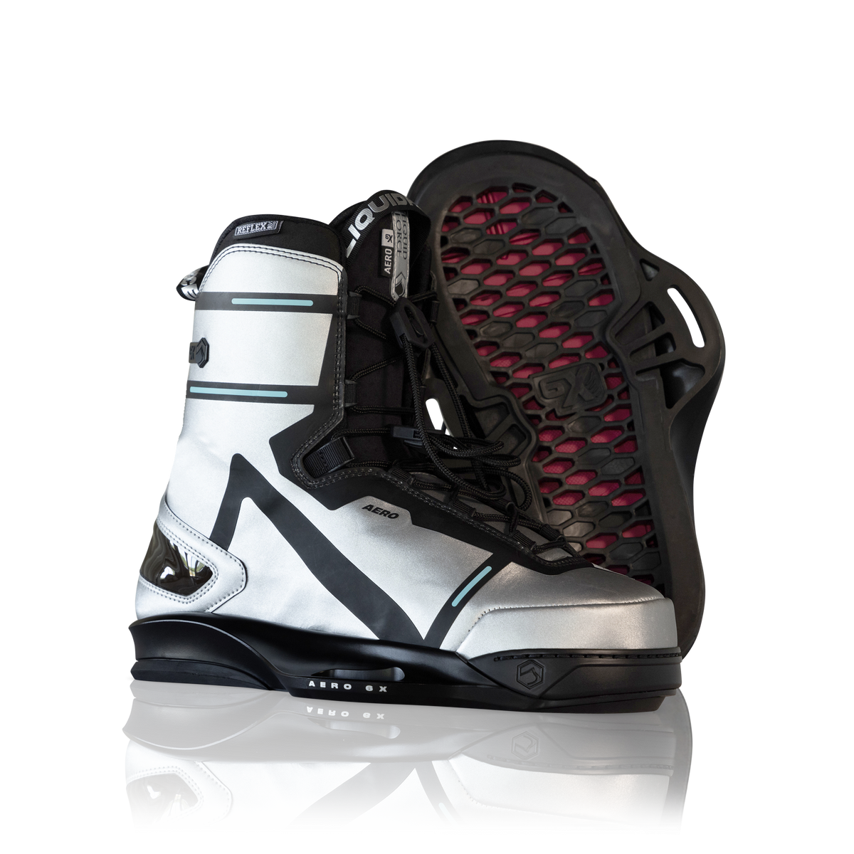 2027 Liquid Force Aero 6X Binding - Silver