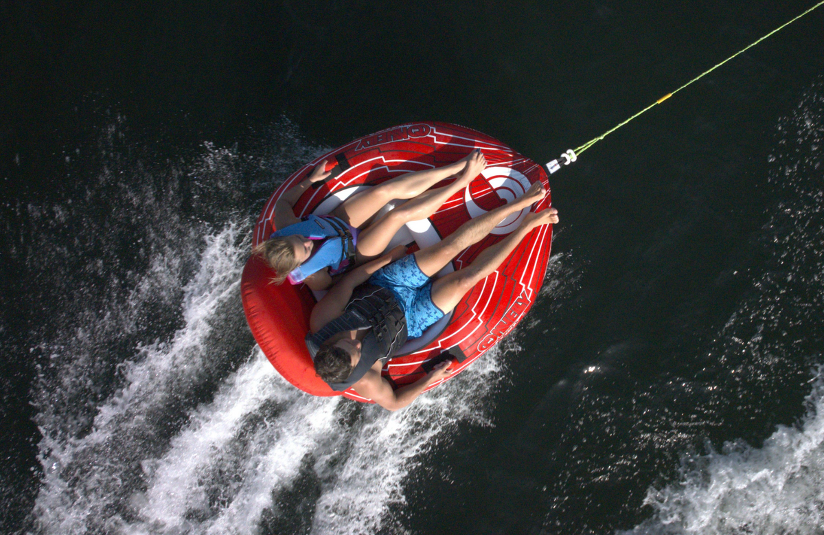 2 Person Racer Connelly Racer 2 Tube - Thrilling 2-Person Cockpit Ride - Miami Nautique