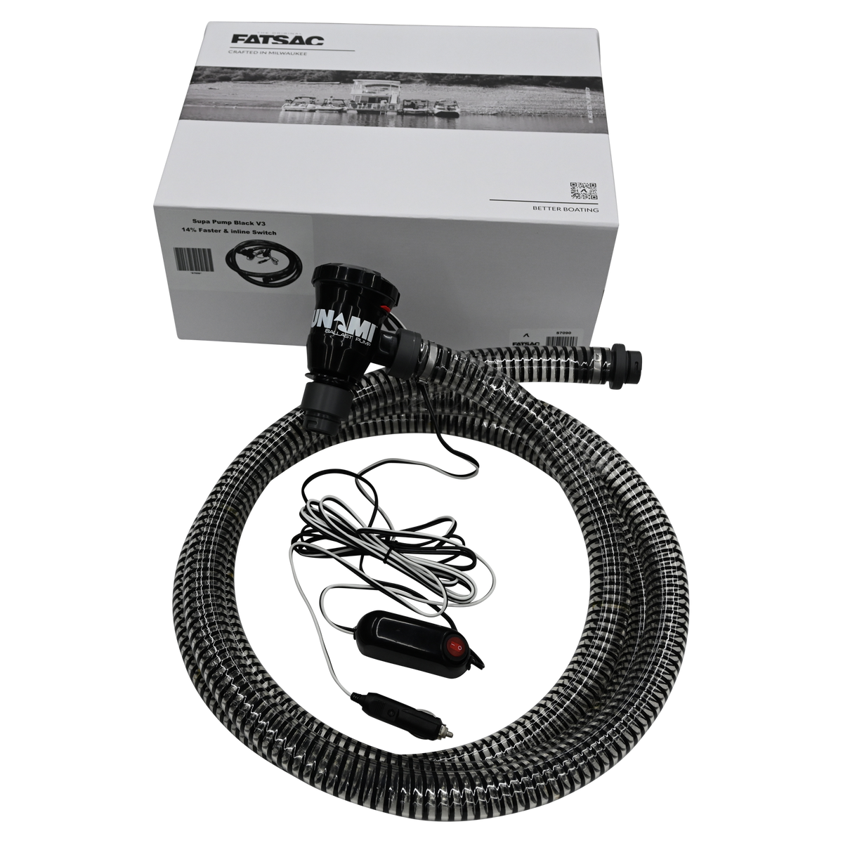 NEW! Supa Pump 3.0 (S7090) kit with hoses, FatSac compatible, perfect for water sports.