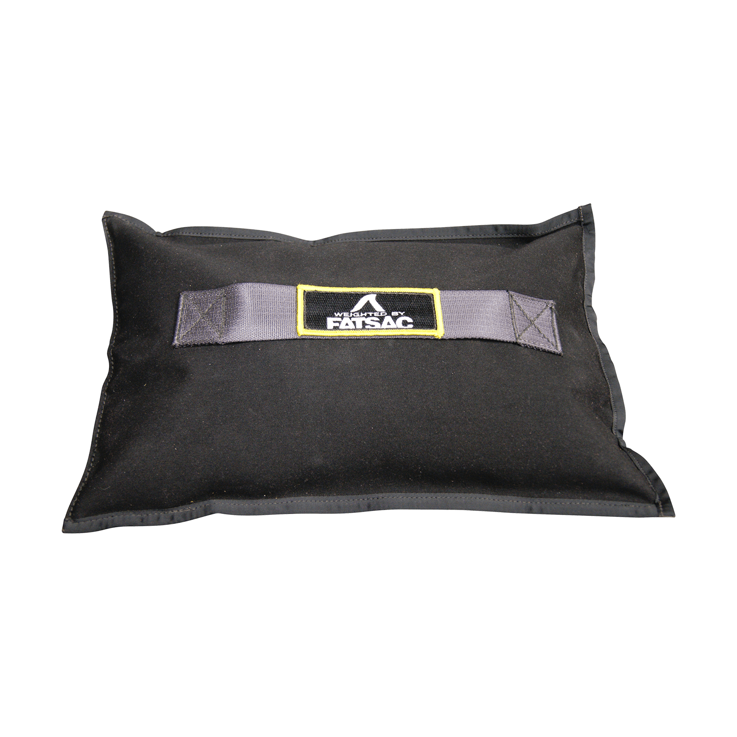 Black rectangular bag labeled FATSAC with strap, ideal for wake enhancement; 50 lbs (M1007).