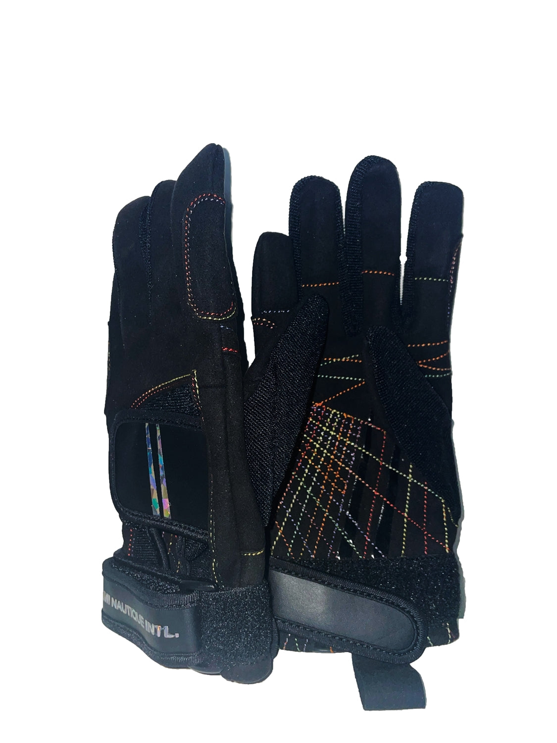 Miami Nautique Limited Edition - Minimal Multicolored Stitching Ski Gloves