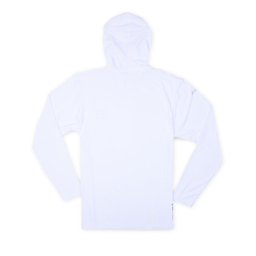 Anetik Tech LS Hoodie Tee - White Heather