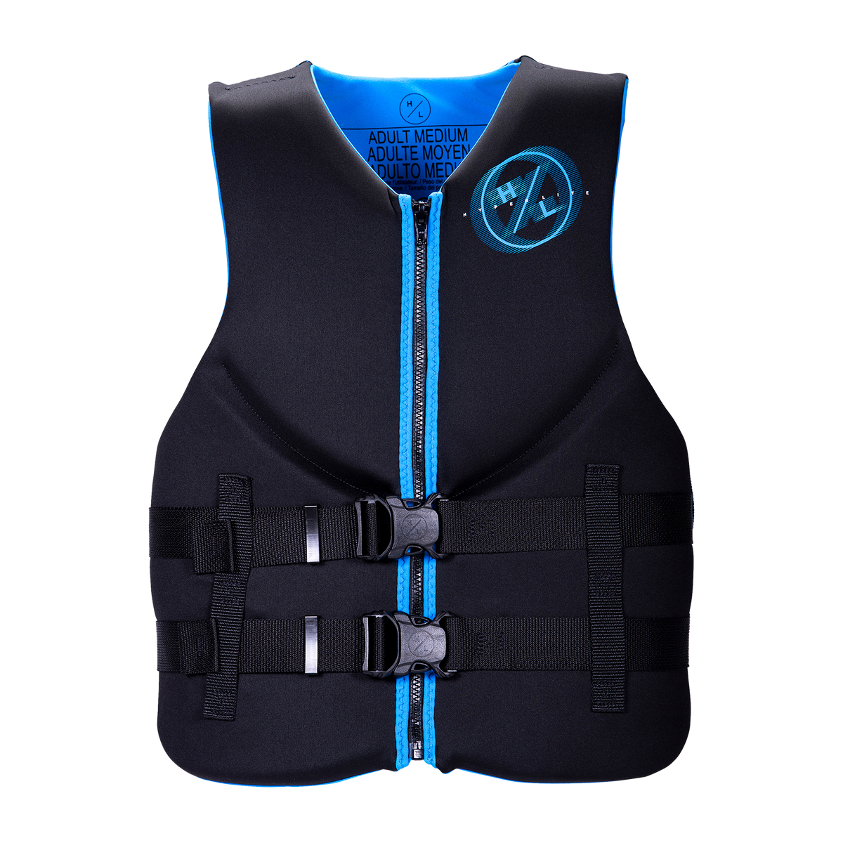 Mens Indy CGA Vest - Blue, zipper & buckle closures, US Coast Guard Approved.