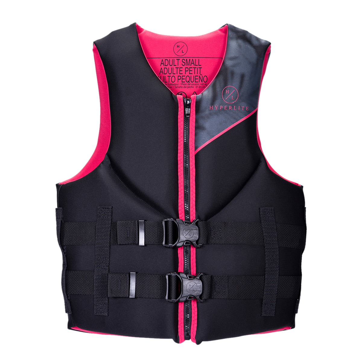 Womens Indy CGA Vest - Pink, Adult Small, with buckle closures.