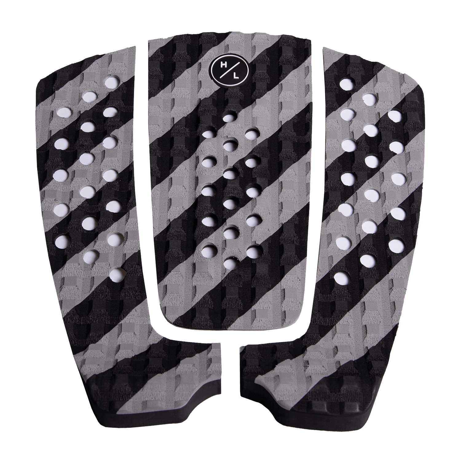 HL Square Rear Traction Pad: Textured grip with square pattern, circular cutouts, H/L logo.