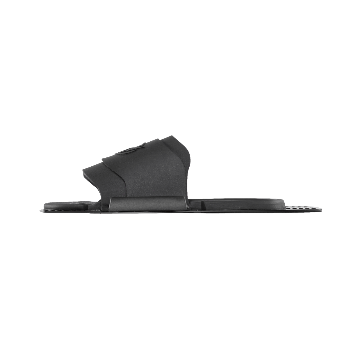 Opposite side view of Rear Toe Plate highlighting the curved toe strap and textured footbed.